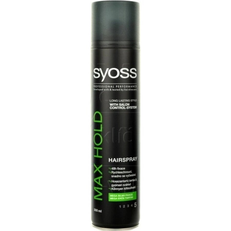 Spray de păr Syoss Max Hold 1×300 ml, fixativ