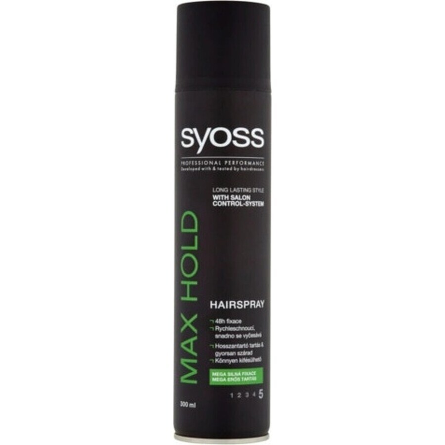 Spray de păr Syoss Max Hold 1×300 ml, fixativ