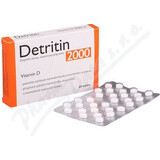 Detrical 2000 Vitamine D 1×60 tbl, complément alimentaire