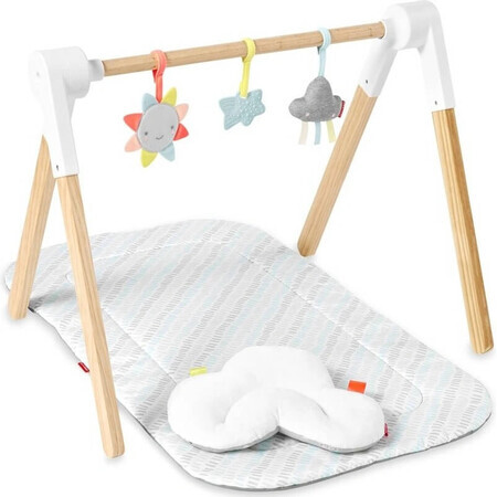 Manta de juego SKIP HOP con trapecio de madera Silver Lining Cloud 0m+ 1×1 ud.