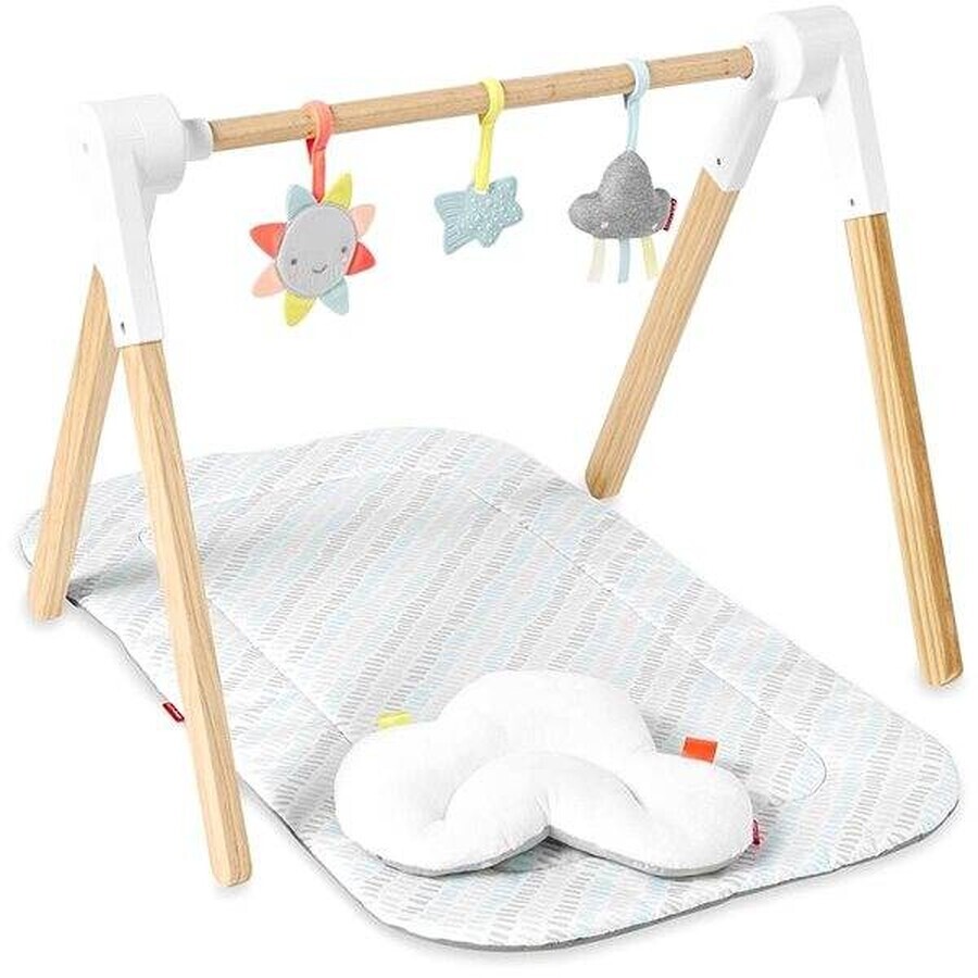 Manta de juego SKIP HOP con trapecio de madera Silver Lining Cloud 0m+ 1×1 ud.