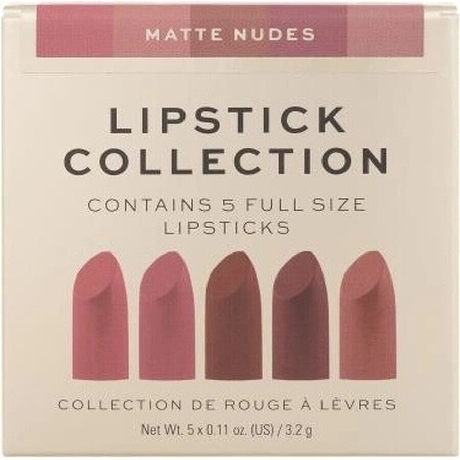 Lippenstift-Set Revolution PRO Matte Nude 1×5 Stück, Lippenstift-Set