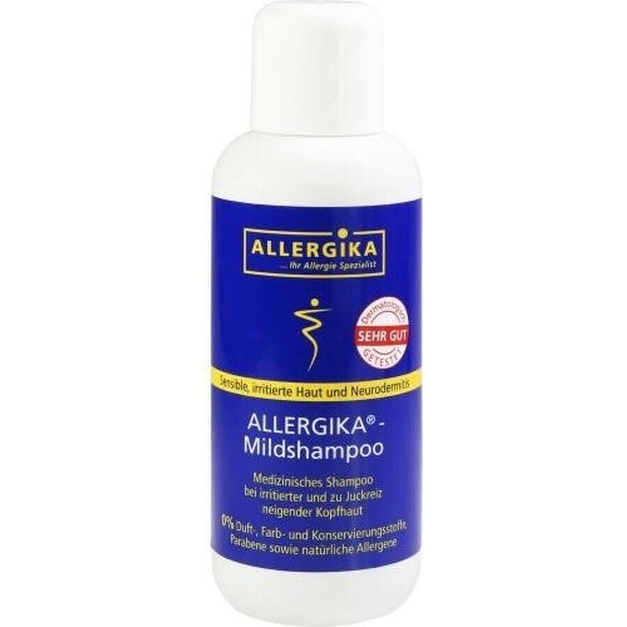 ALLERGIKA Champú suave 1×200 ml para pieles irritadas y sensibles