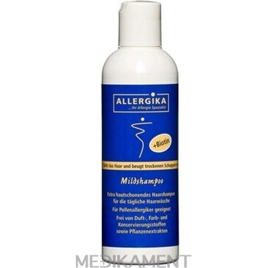 ALLERGIKA Champú suave 1×200 ml para pieles irritadas y sensibles