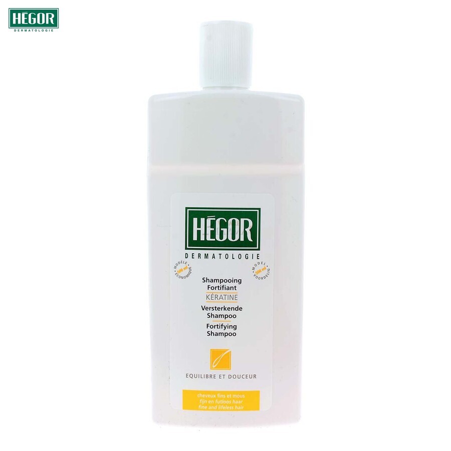 Șampon fortifiant cu keratina pentru păr fin și devitalizat, 150 ml, Hegor Dermatologie