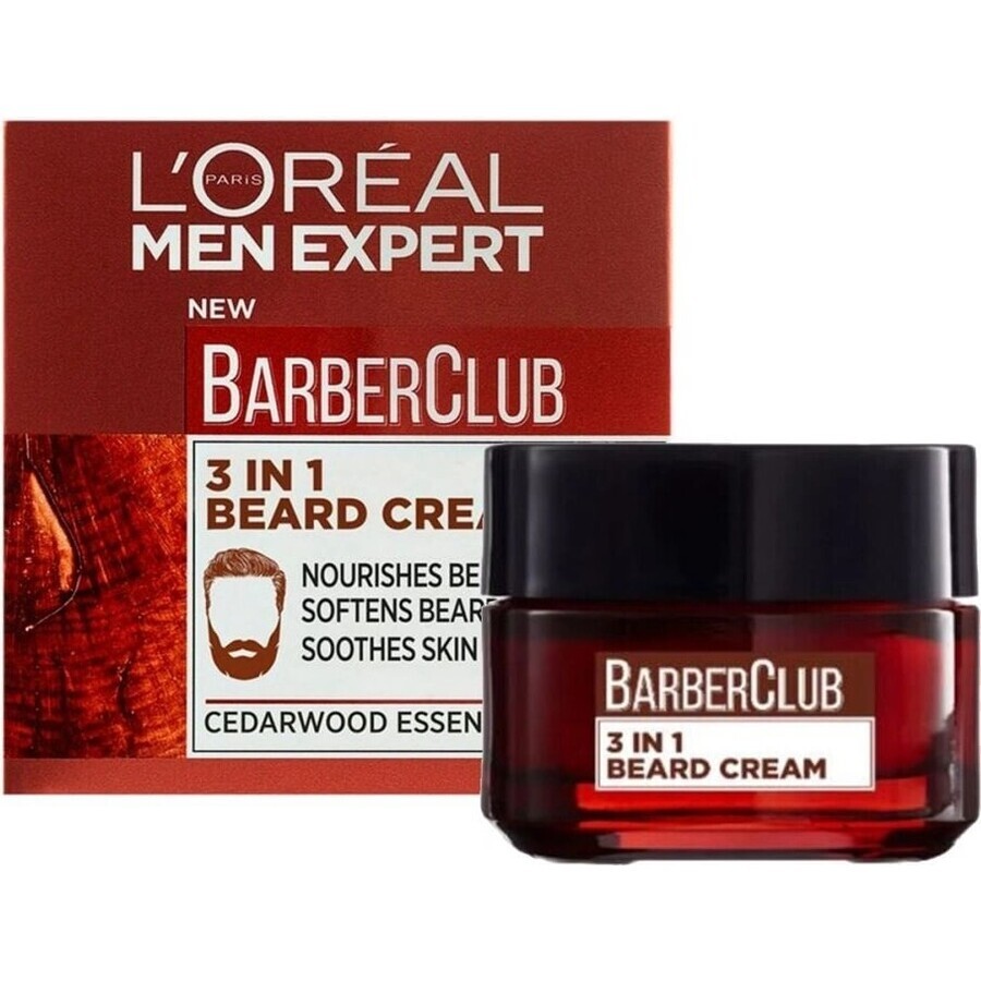 L'Oréal Paris Men Expert Barber Club Crema para Barba, 50 ml 1×50 ml crema