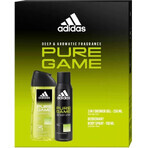 ADIDAS PURE GAME DEO S 150ML+SPR DEO S 150ML+SPR GEL 250ML 1SET 1×1 pz, set