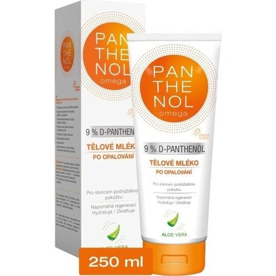 omega PANTHENOL 9% ALOE VERA 1×250 ml, loțiune de corp după soare