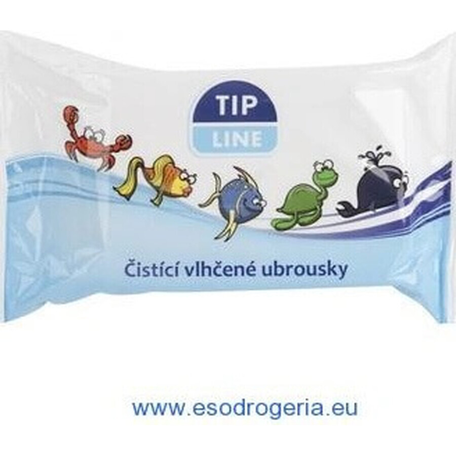 Tip Line baby cleansing wet wipes 1×60 pcs, cleaning wet wipes