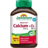 JAMIESON MEGA CAL CALCIUM + VITAMINA D3 1×120 tbl