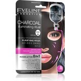 EVELINE CHARCOAL CHARCOAL DEEPLY MOISTURISING FACE SHEET MASK 1×20 ml, mascarilla