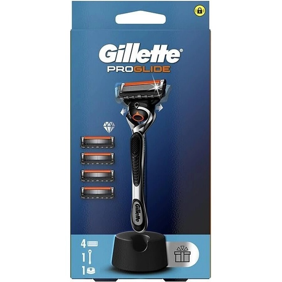 Aparat de ras Gillette Proglide + capete 4pcs 1×1, aparat de ras