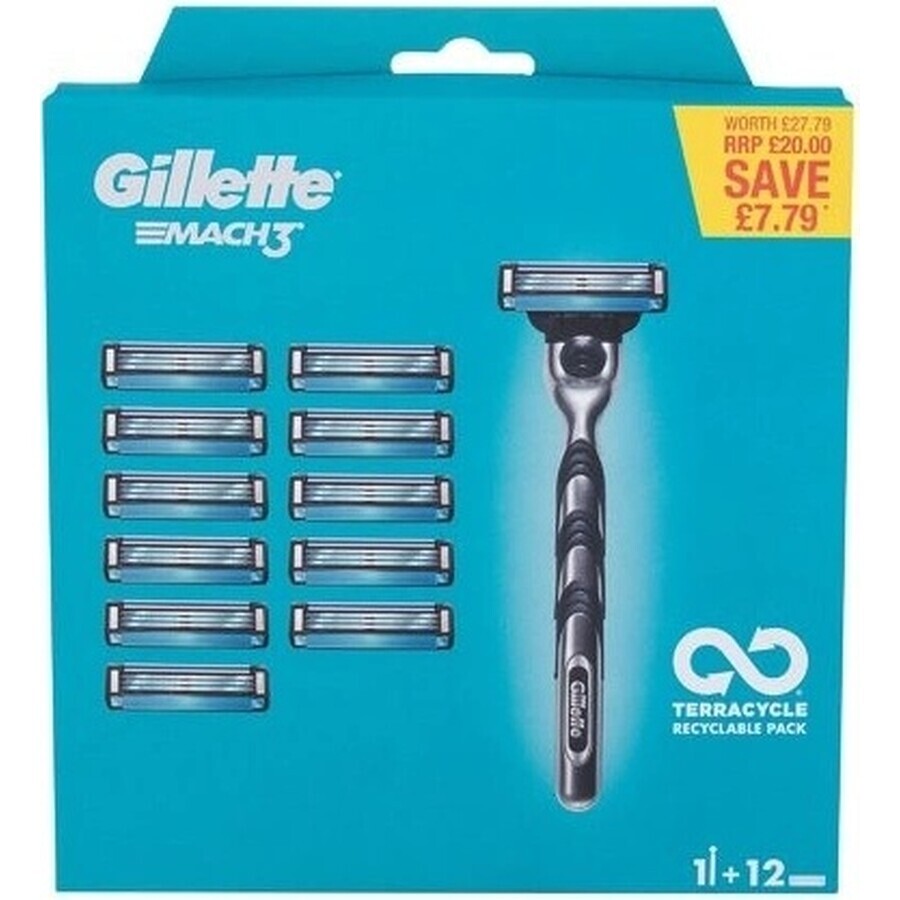 Gillette Mach3 Special Pack Radea + 12nh 1×1 buc