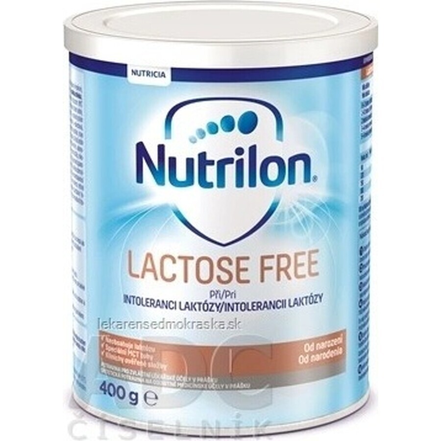 Nutrilon LACTOSE FREE 1×400 g, formula lattea, dalla nascita