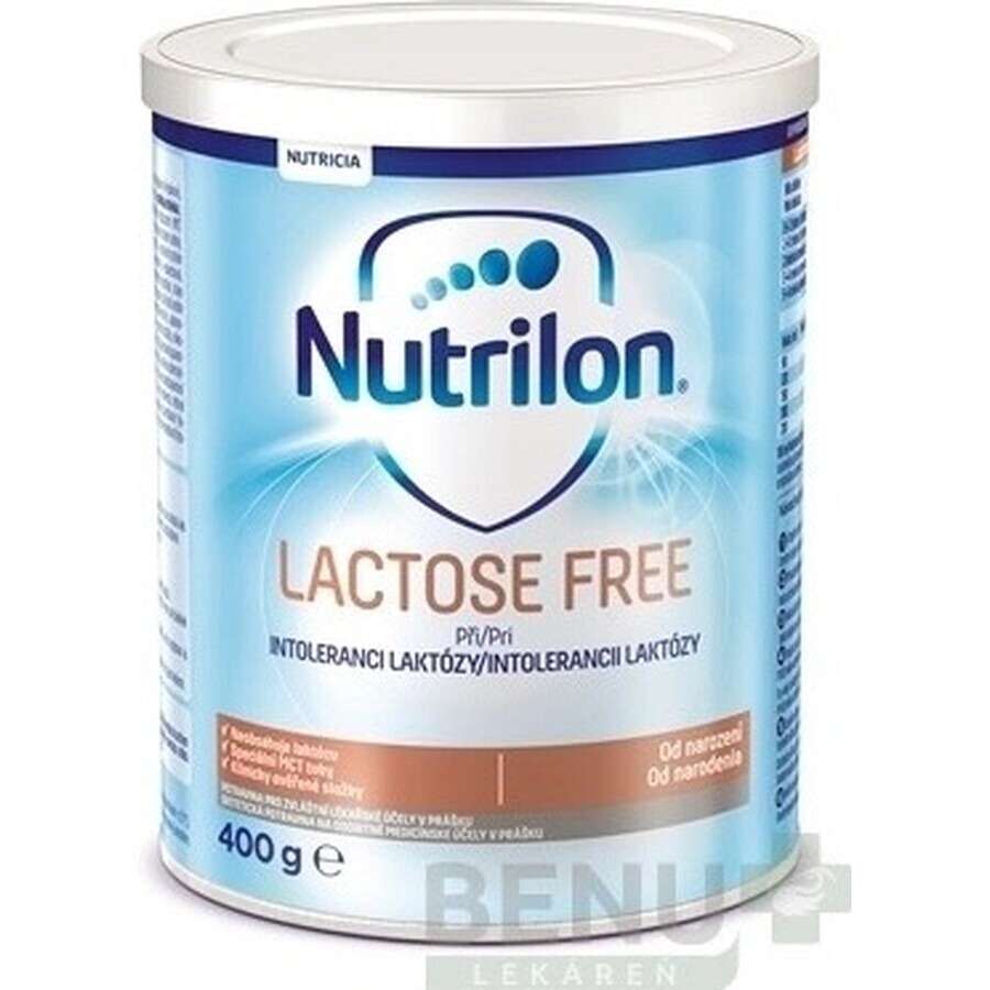 Nutrilon LACTOSE FREE 1×400 g, formula lattea, dalla nascita