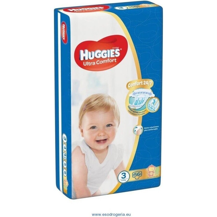 HUGGIES Ultra Comfort Jumbo 3 56 stuks 1×1 stuk