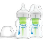 Dr.BROWN´S Feeding Bottle OPTIONS+ 150 ml duopack 1×2 pcs, anti-colic feeding bottle 0m+