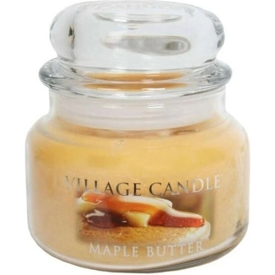 Village Candle Bougie parfumée en bouteille - Beurre d'érable - Sirop d'érable, petite 1×1 pc, bougie parfumée