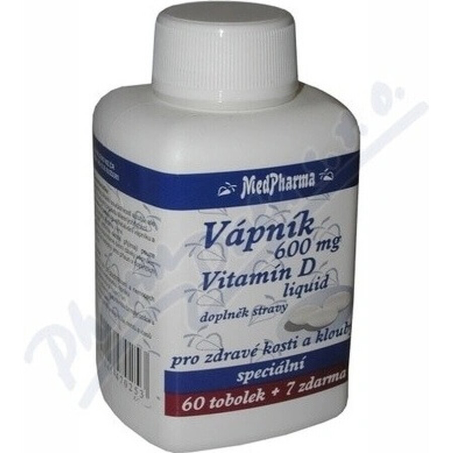 MedPharma LAMP 600 mg + Vitamina D liq. 1×37 cps, supliment alimentar