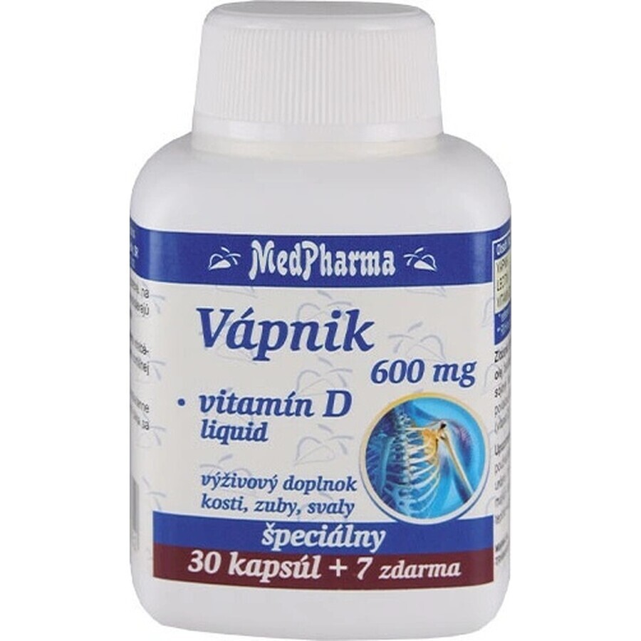 MedPharma LAMP 600 mg + Vitamina D liq. 1×37 cps, supliment alimentar