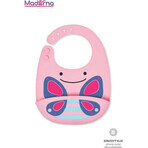 Bavoir en silicone Zoo Butterfly 1×1 pc, bavoir en silicone