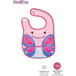 Bavoir en silicone Zoo Butterfly 1×1 pc, bavoir en silicone