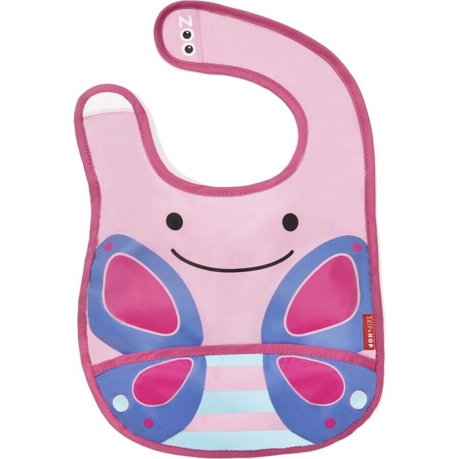 Bavoir en silicone Zoo Butterfly 1×1 pc, bavoir en silicone