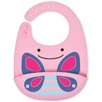 Bavoir en silicone Zoo Butterfly 1×1 pc, bavoir en silicone