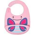 Bavoir en silicone Zoo Butterfly 1×1 pc, bavoir en silicone