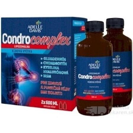 Adelle Davis CONDROCOMPLEX Nutriție lipozomală pentru articulații 2×500 ml, supliment alimentar