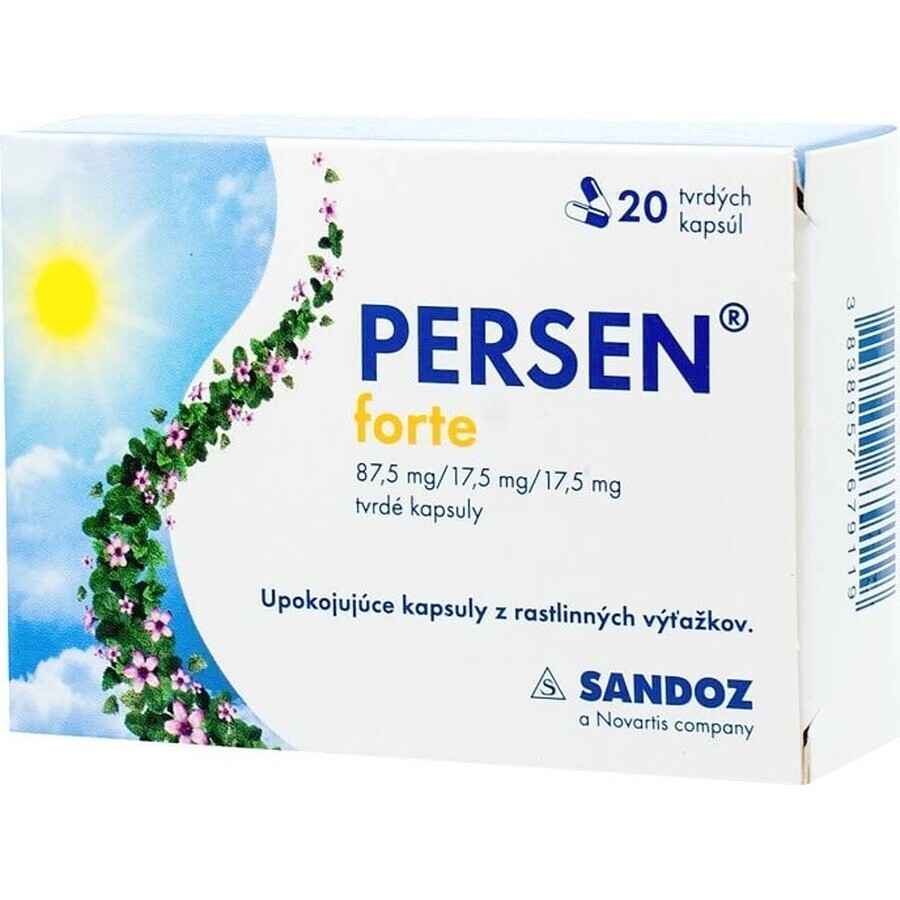 PERSEN FORTE 1×40 cps, capsule calmante