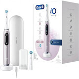 Oral B EK iO Series 9 Rose Quartz + portaspazzolino + custodia da viaggio 1×1 set, spazzolino elettronico