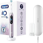 Oral B EK iO Series 9 Rose Quartz + Zahnbürstenhalter + Reiseetui 1×1 Set, elektronische Zahnbürste