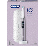 Oral B EK iO Series 9 Rose Quartz + Zahnbürstenhalter + Reiseetui 1×1 Set, elektronische Zahnbürste