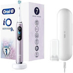 Oral B EK iO Series 9 Rose Quartz + Zahnbürstenhalter + Reiseetui 1×1 Set, elektronische Zahnbürste