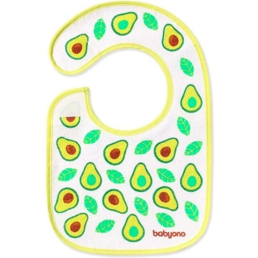 BABYONO Bavetă Terry, mică, impermeabilă avocado 3m+ 1×1 buc