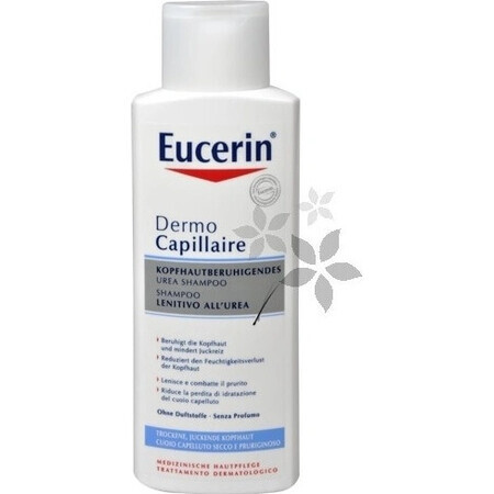 Eucerin DermoCapillaire 5% Urea Shampooing 1×250 ml pour peau sèche