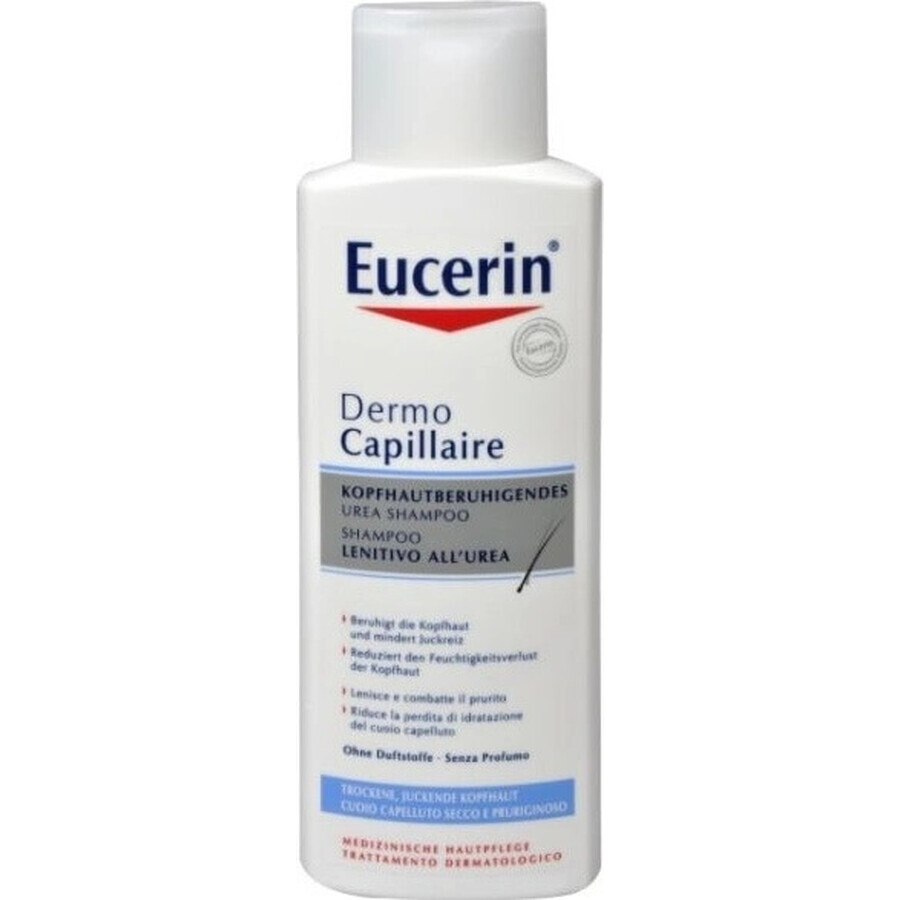 Eucerin DermoCapillaire 5% Urea Shampooing 1×250 ml pour peau sèche