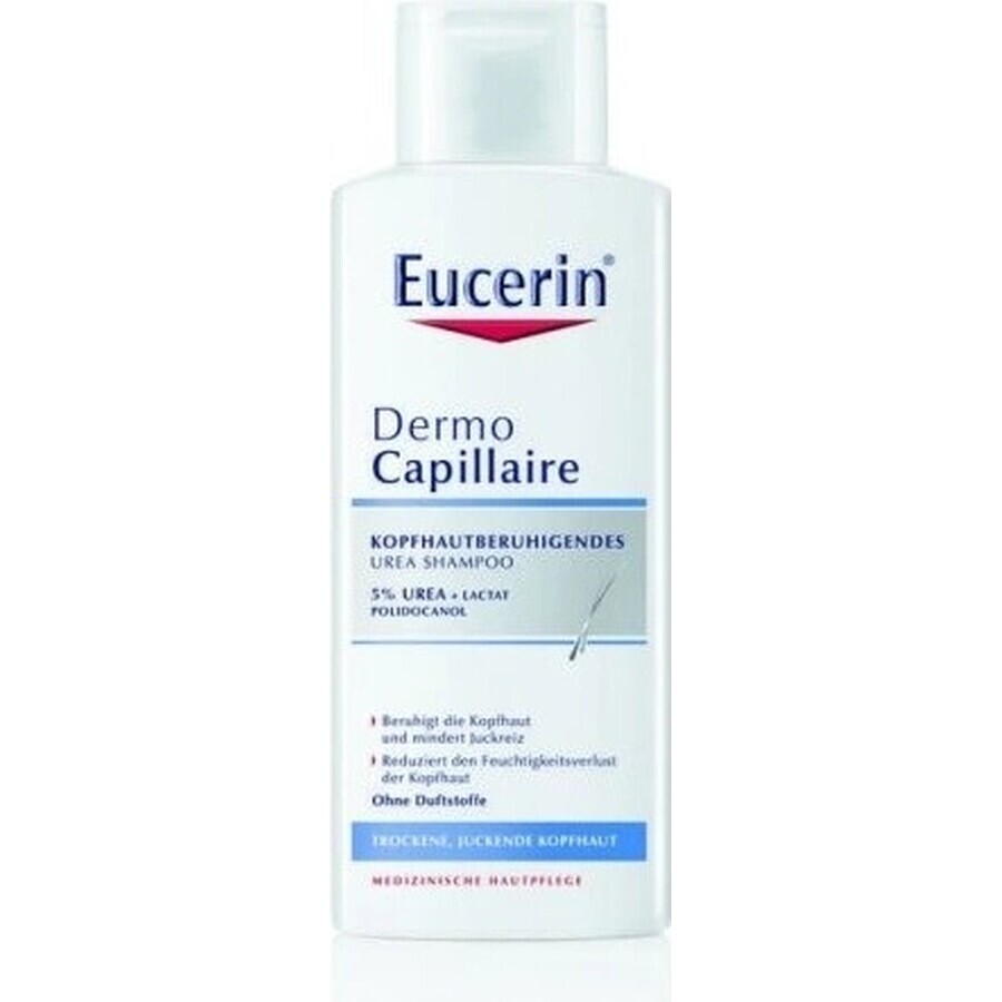 Eucerin DermoCapillaire 5% Urea Shampooing 1×250 ml pour peau sèche