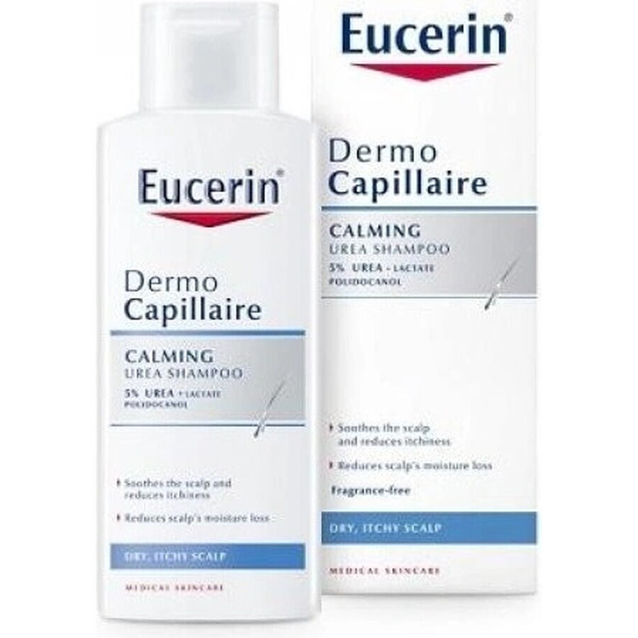 Eucerin DermoCapillaire 5% Urea Shampooing 1×250 ml pour peau sèche