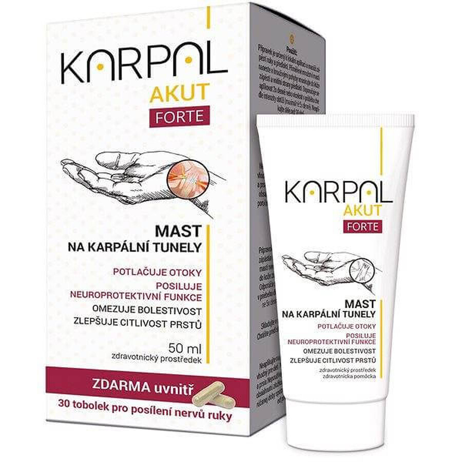 KARPAL AKUT FORTE l + KARPA-L AKU 50ml + 30 cps, supliment alimentar