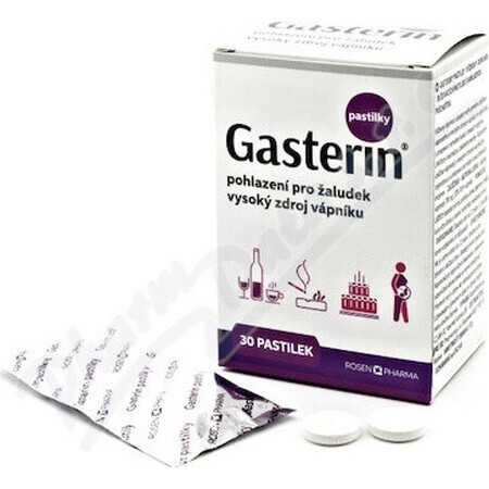 Pastiluțe GASTERIN - RosenPharma 1×30 buc, pastiluțe masticabile