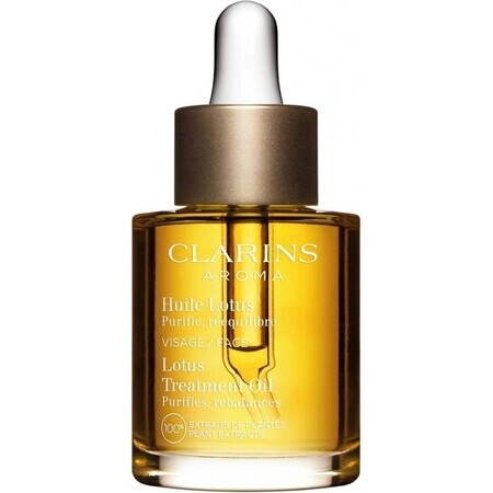 Clarins Lotus Facial Treatment Oil for combination and oily skin 1×30 ml, Huile Visage, Lotus