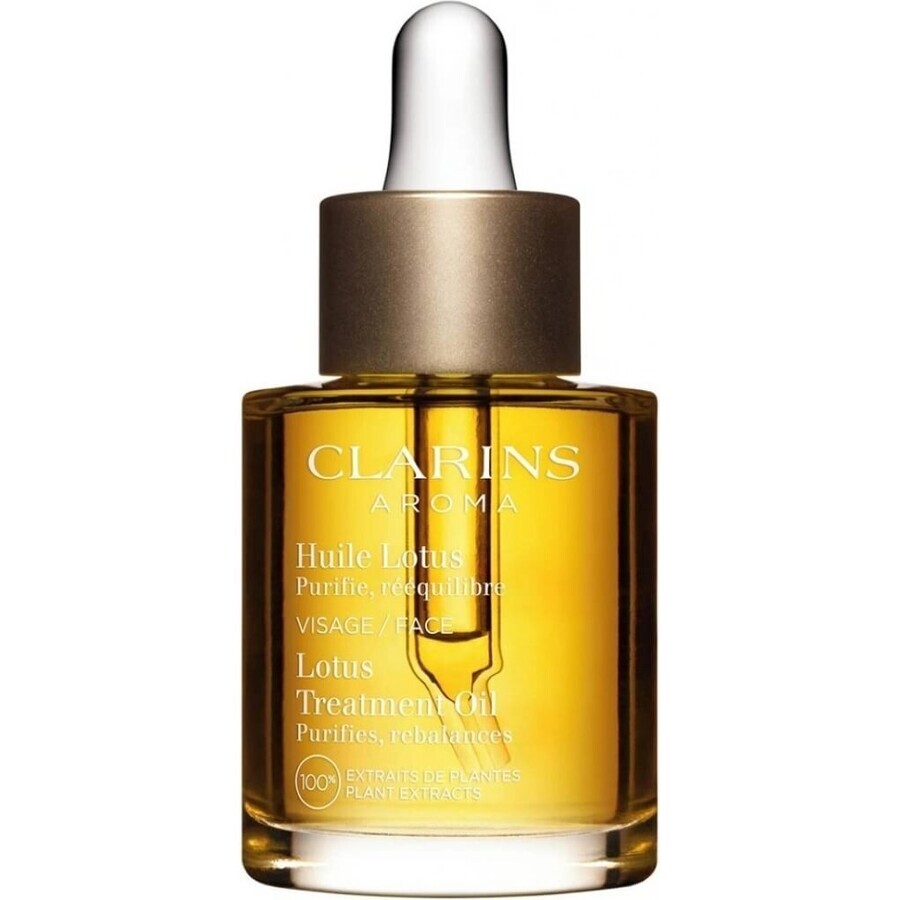 Clarins Lotus Facial Treatment Oil for combination and oily skin 1×30 ml, Huile Visage, Lotus