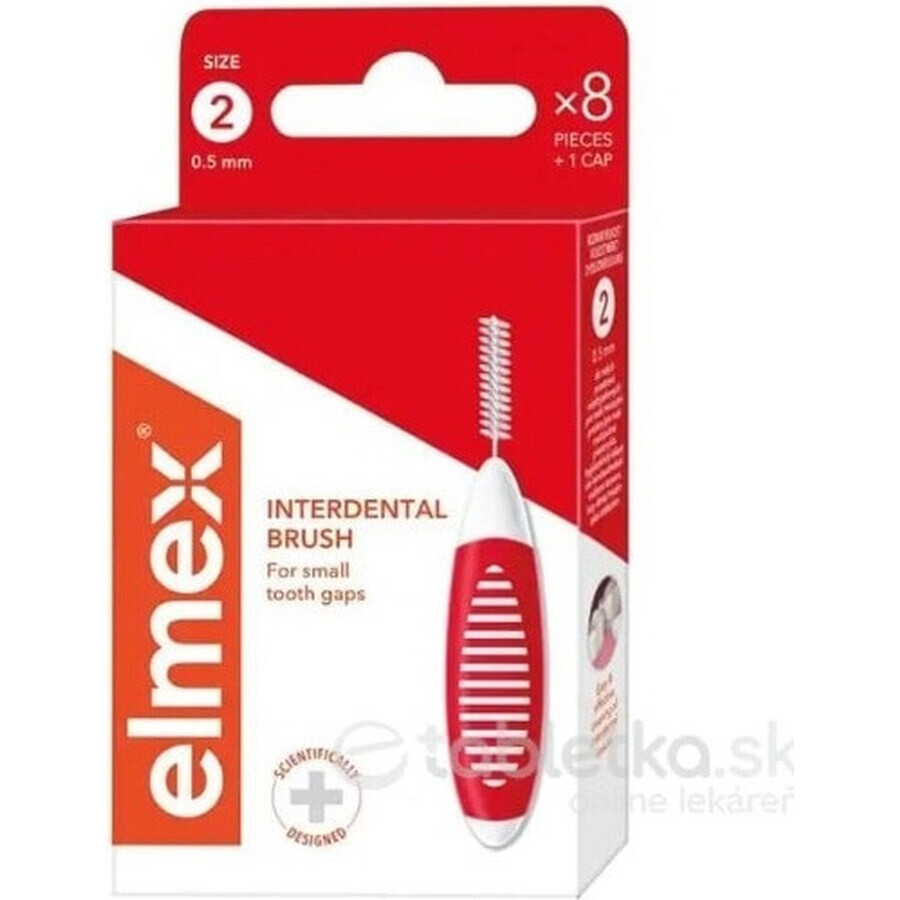 Inserti interdentali ELMEX ISO 2 - 0,5 MM 1x8 pz.