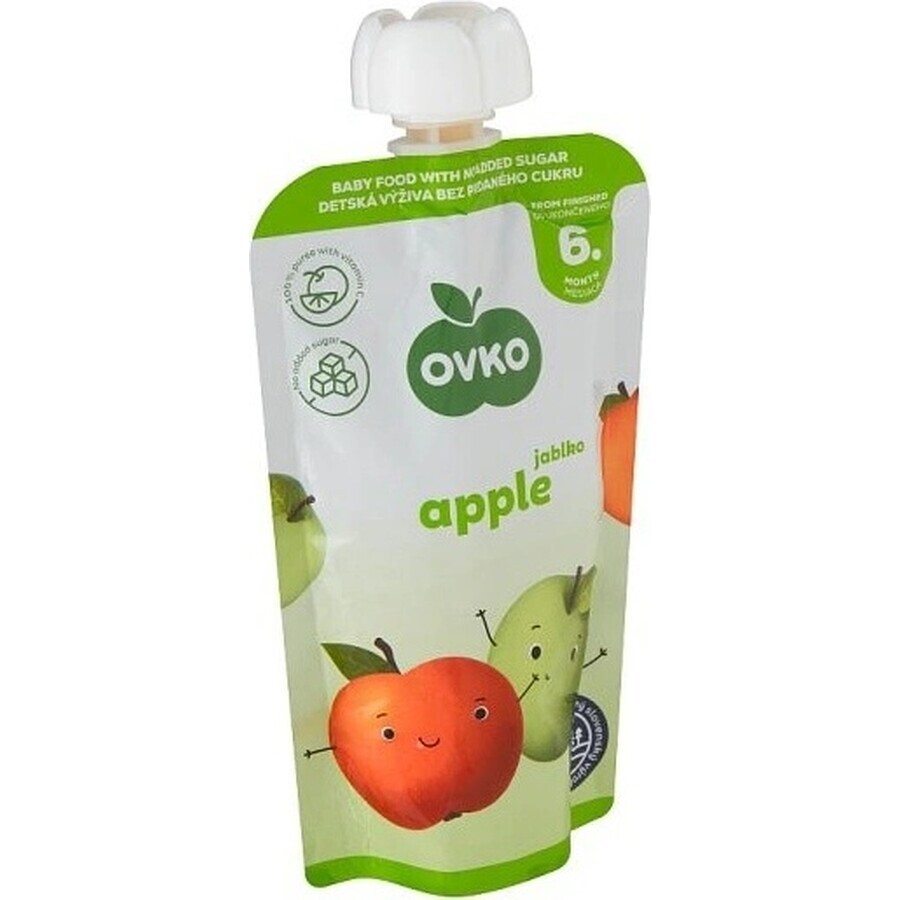 OVKO Alimente pentru copii Măr 1×120 g, capsulă de fructe