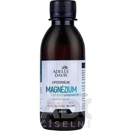 Adelle Davis magnesio liposomal con vitamina B6 1×200 ml, magnesio