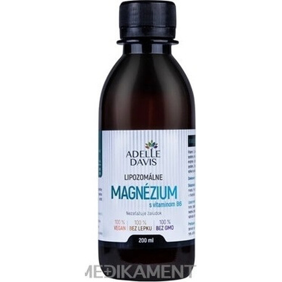 Adelle Davis magnesio liposomal con vitamina B6 1×200 ml, magnesio