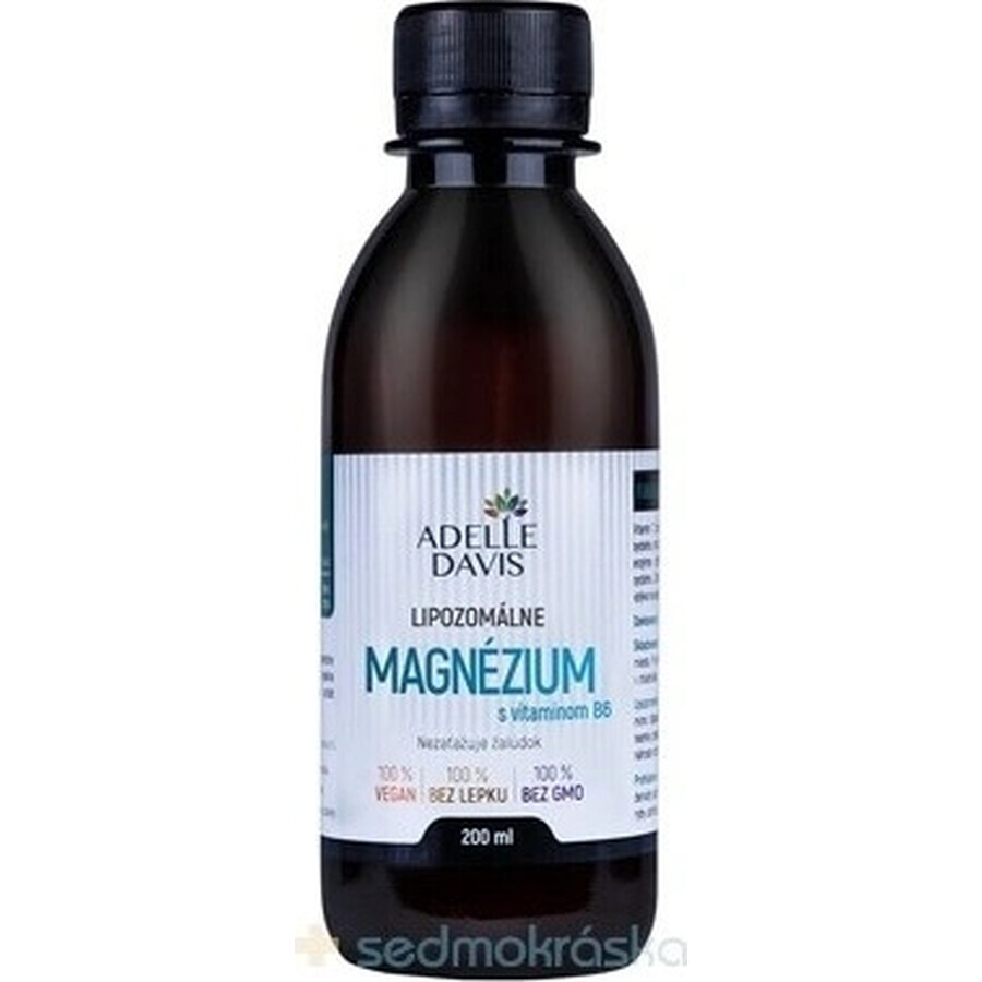 Adelle Davis magnesio liposomal con vitamina B6 1×200 ml, magnesio