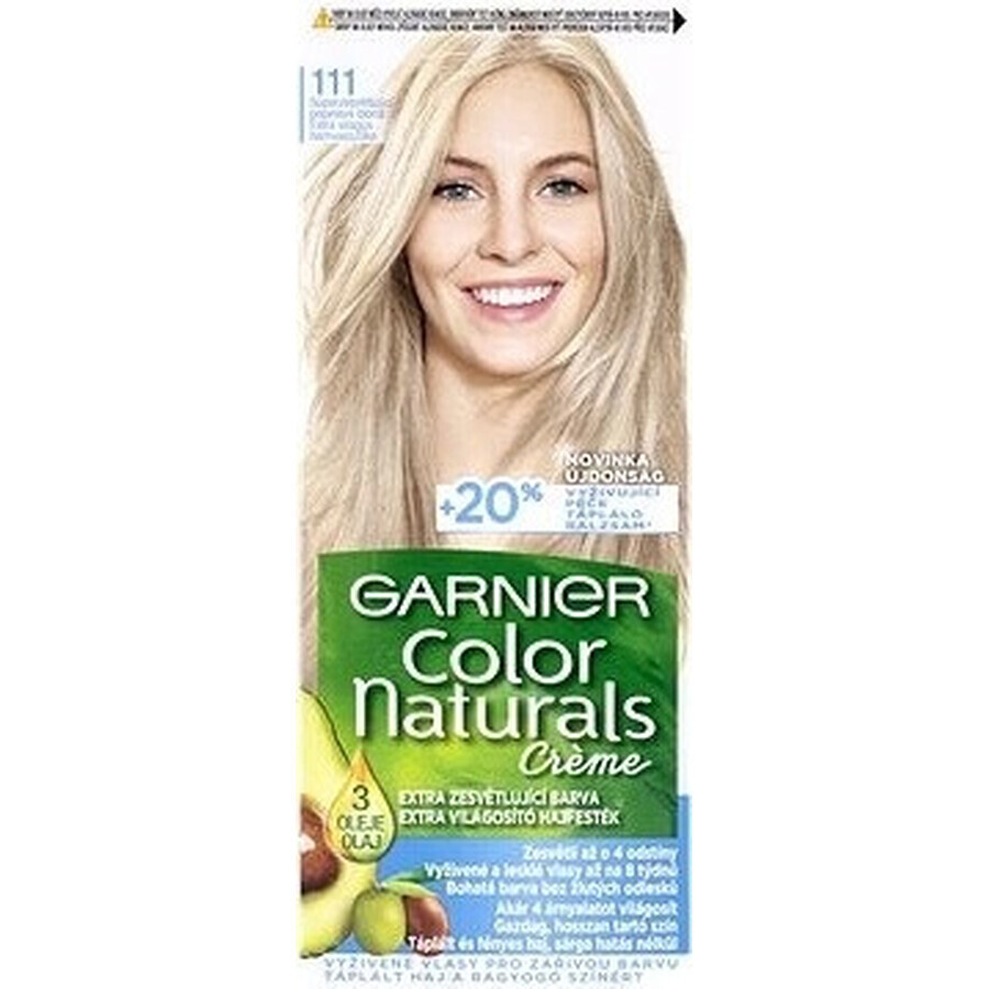 Garnier Color Naturals Colore permanente per capelli 111 Superlightening Superlightening biondo cenere 1×1 pezzo, colore per capelli